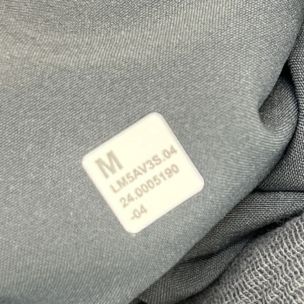 Lululemon Jogger Medium Textured Spacer Classic Tapered Pant Gray LM5AV3S